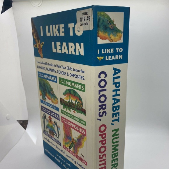 I Like to Learn Alphabet Numbers Colors And Opposites 4 in 1 Learning Book - Picture 2 of 12